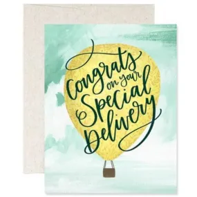 1Canoe2: Congrats on Your Special Delivery Baby Card