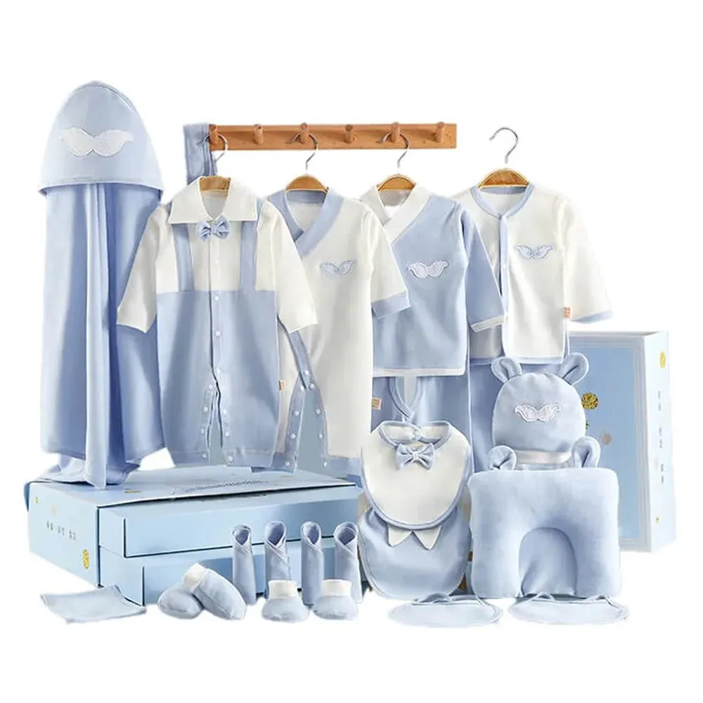 23 pcs Newly Born Baby Girl/Boy Gift Hamper Blue bow