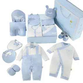 23 pcs Newly Born Baby Girl/Boy Gift Hamper Blue bow