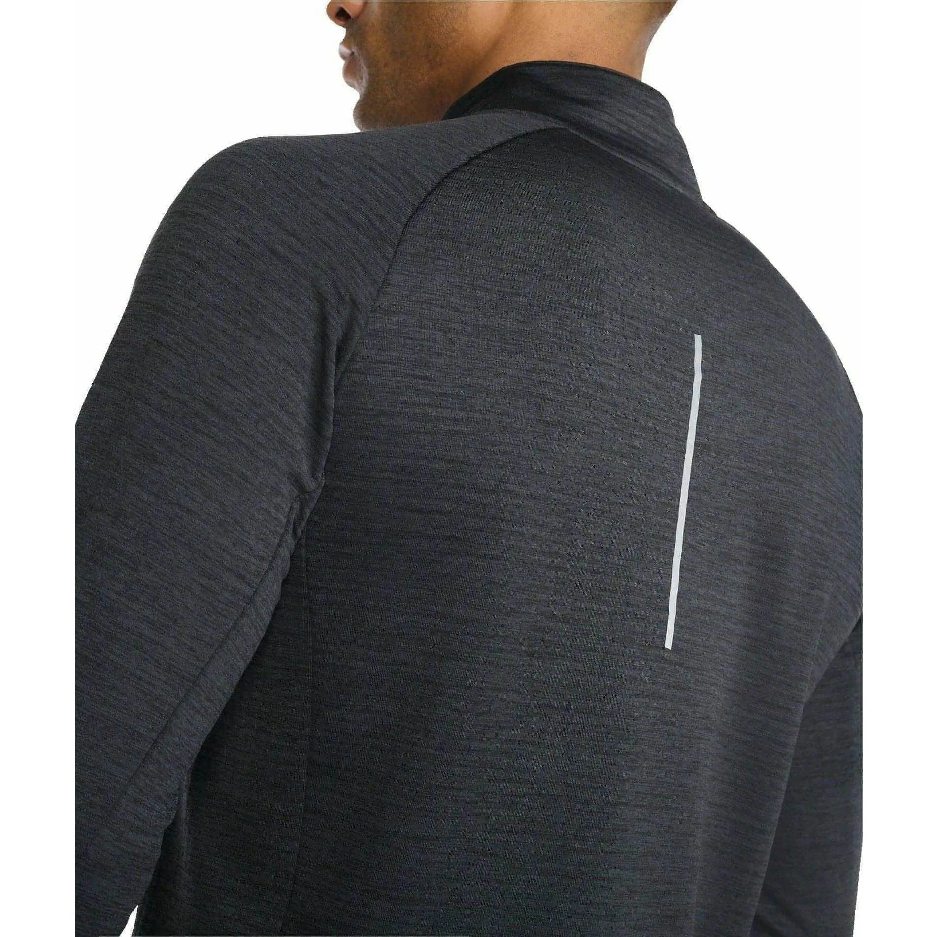 2XU Ignition Half Zip Long Sleeve Mens Running Top - Black