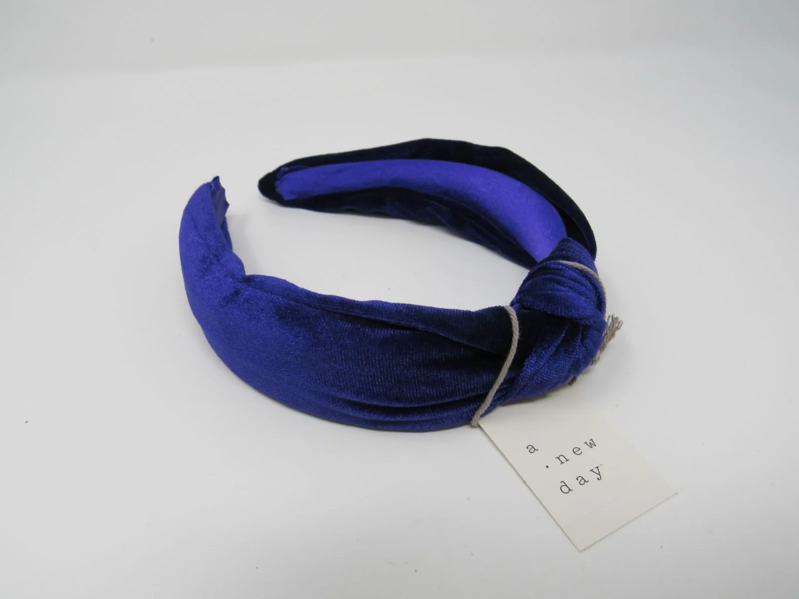 A New Day Headband Satin Purple Fabric Female One Size -- New