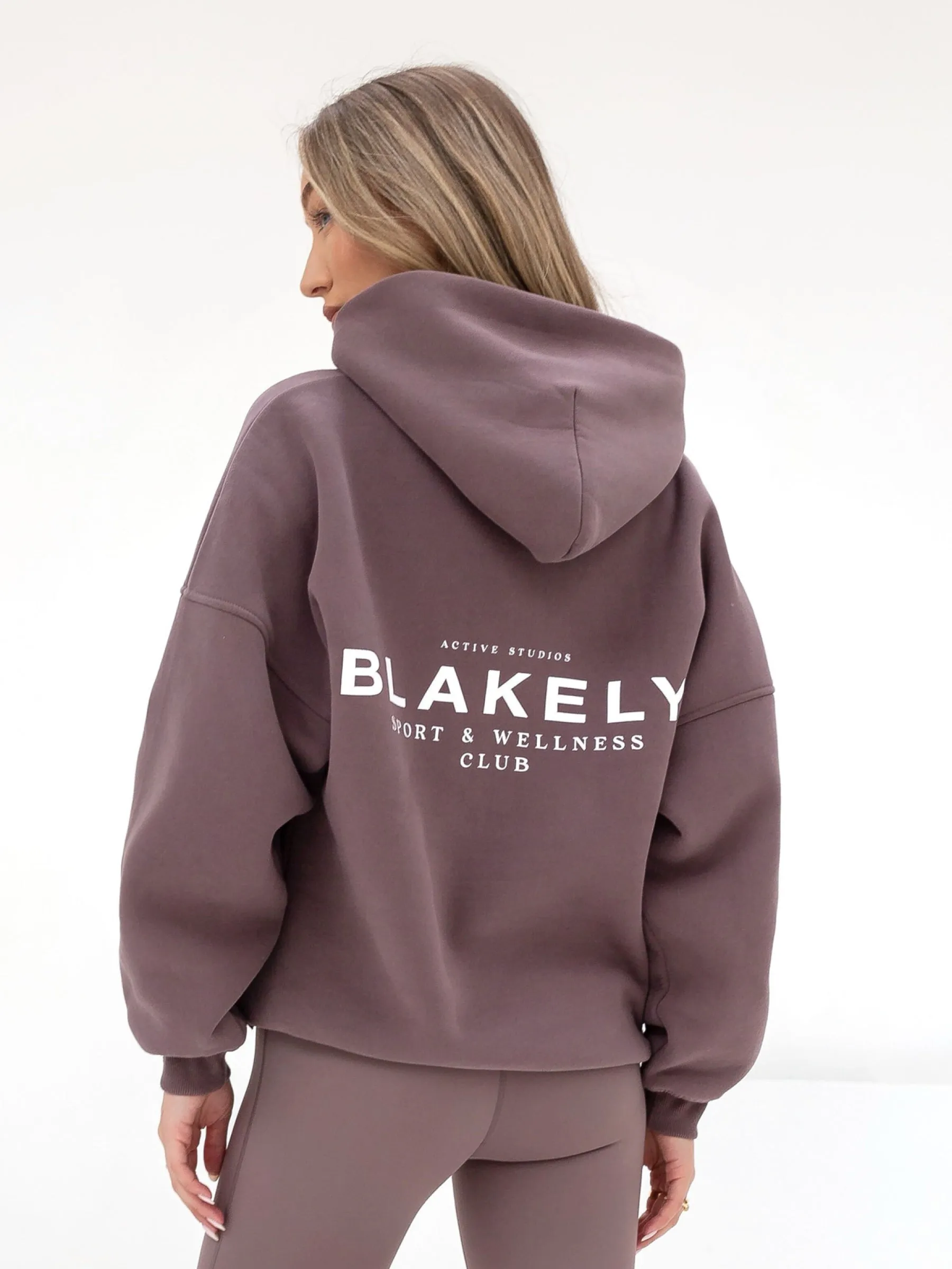 Active Studios Oversized Hoodie - Mauve Brown