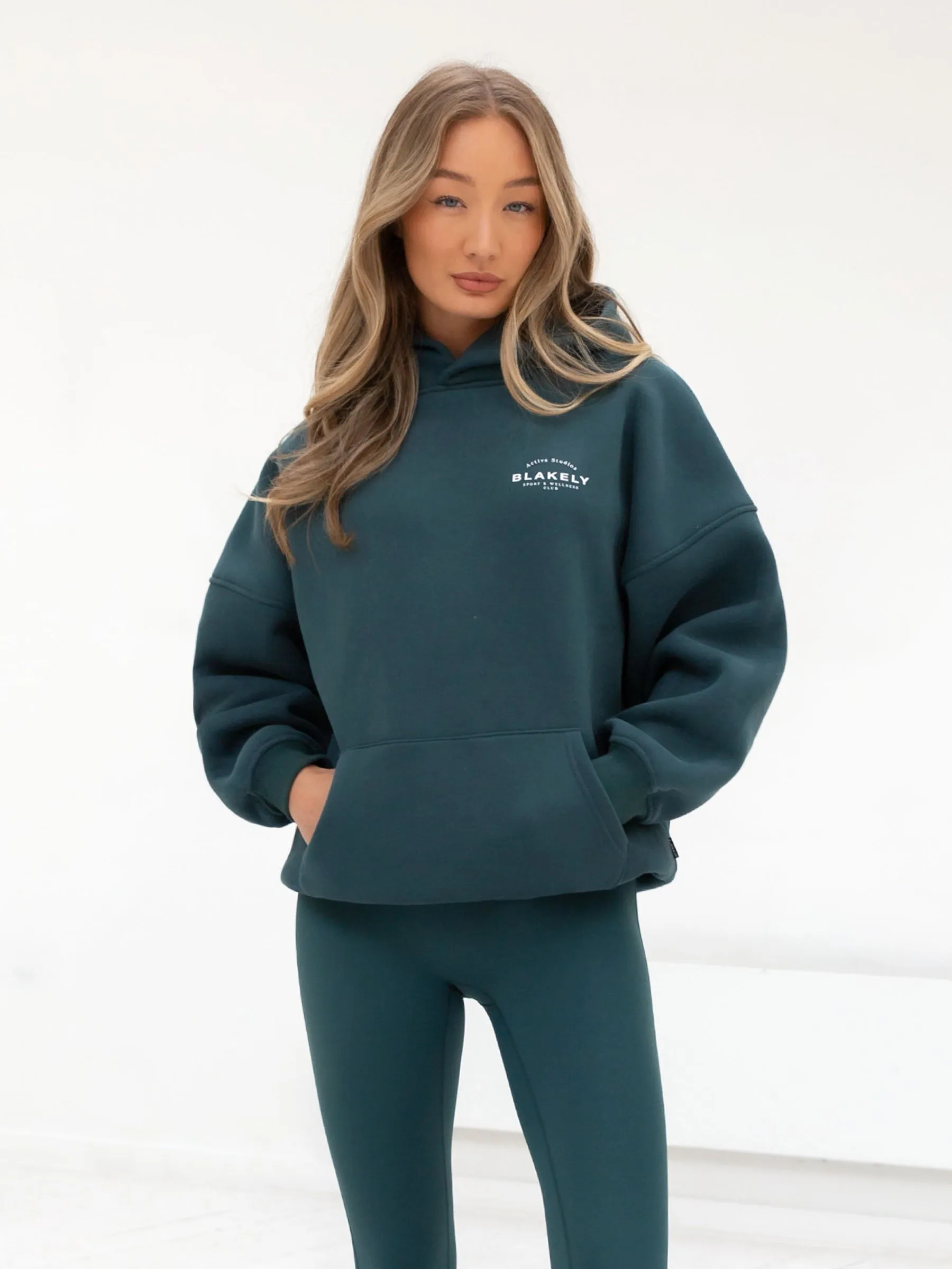 Active Studios Oversized Hoodie - Teal Green