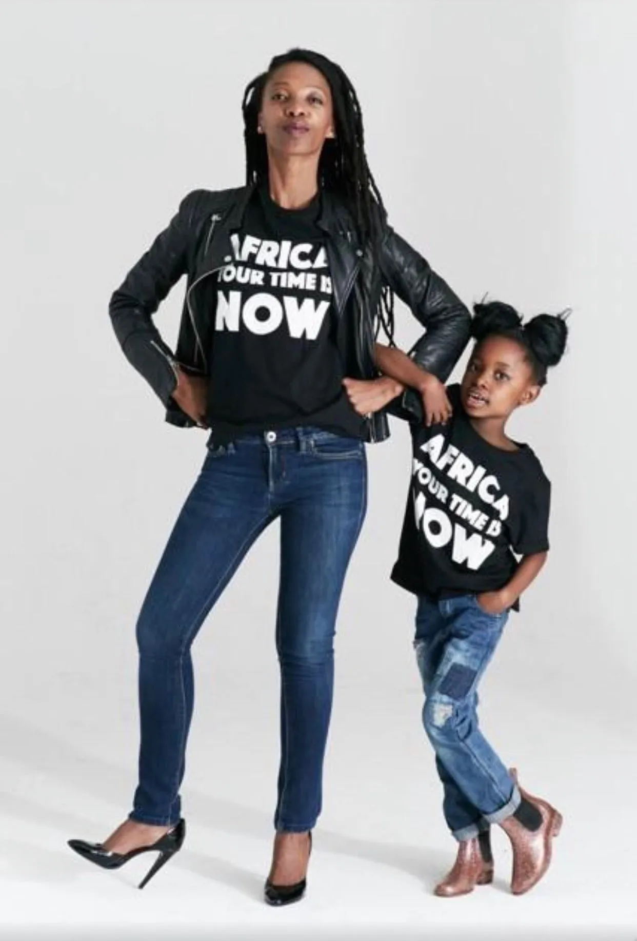 AFRICA your time is NOW kids' t-shirt (black)