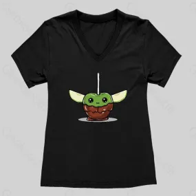 Apple Sippy Cup Women's V-Neck T-shirt