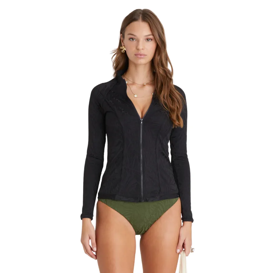 Aqua Blu Lyla Rash Guard A23018NE - Nero Black