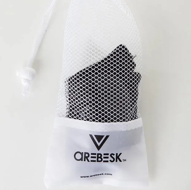 Arebesk Fishnet Grip Socks - Black White (Barre / Pilates)