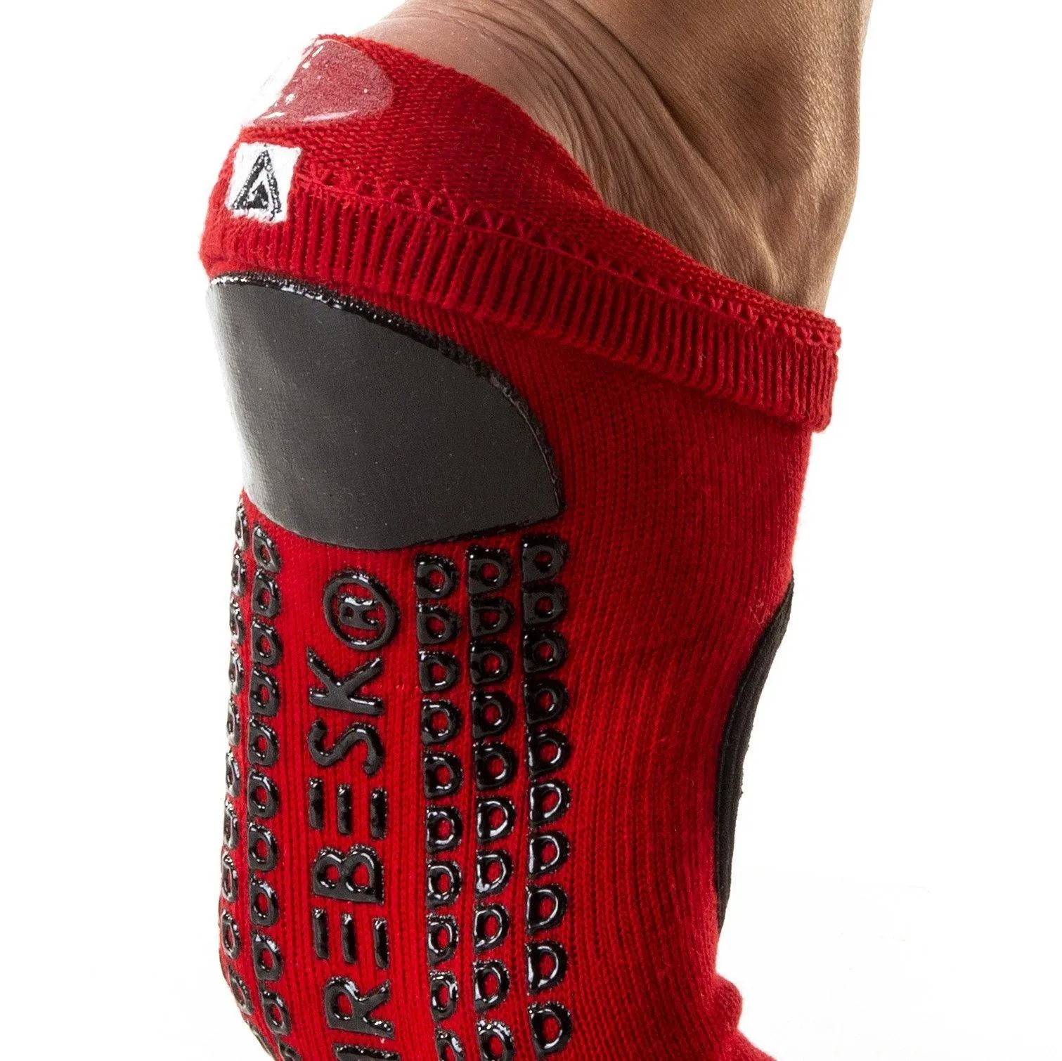 Arebesk Fishnet Grip Socks - Red (Barre / Pilates)