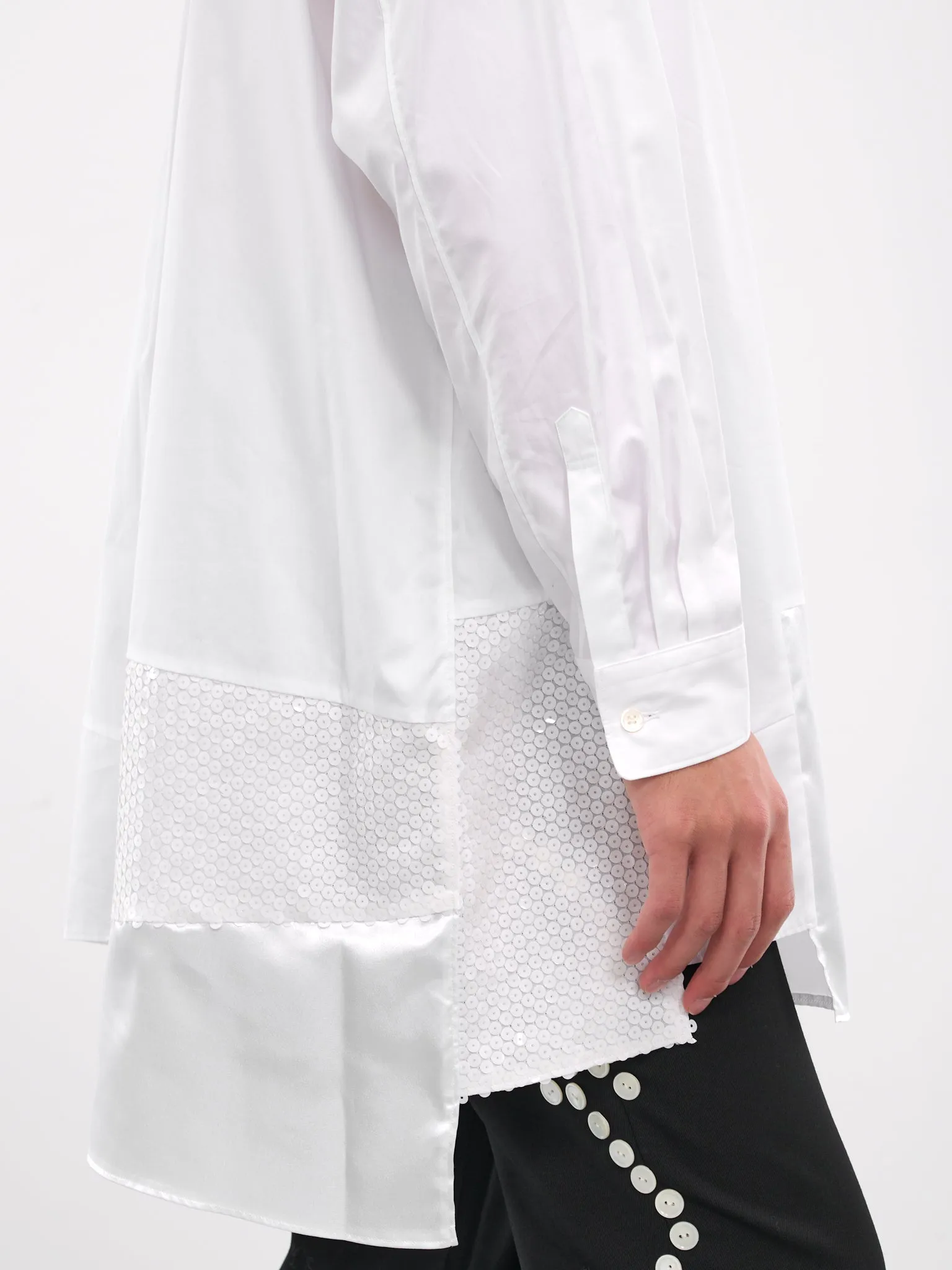 Asymmetric Shirt (PN-B008-051-WHITE)