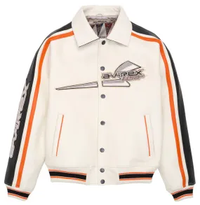 AVIREX  CITY RACER JACKET  'SNOW WHITE'