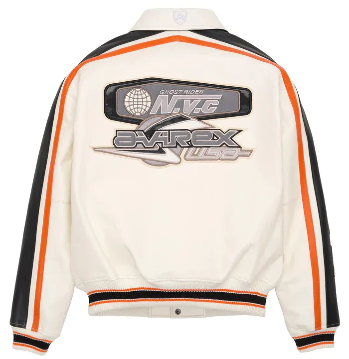 AVIREX  CITY RACER JACKET  'SNOW WHITE'