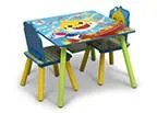 Baby Shark Kids Table and Chair Set With Storage