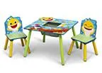 Baby Shark Kids Table and Chair Set With Storage