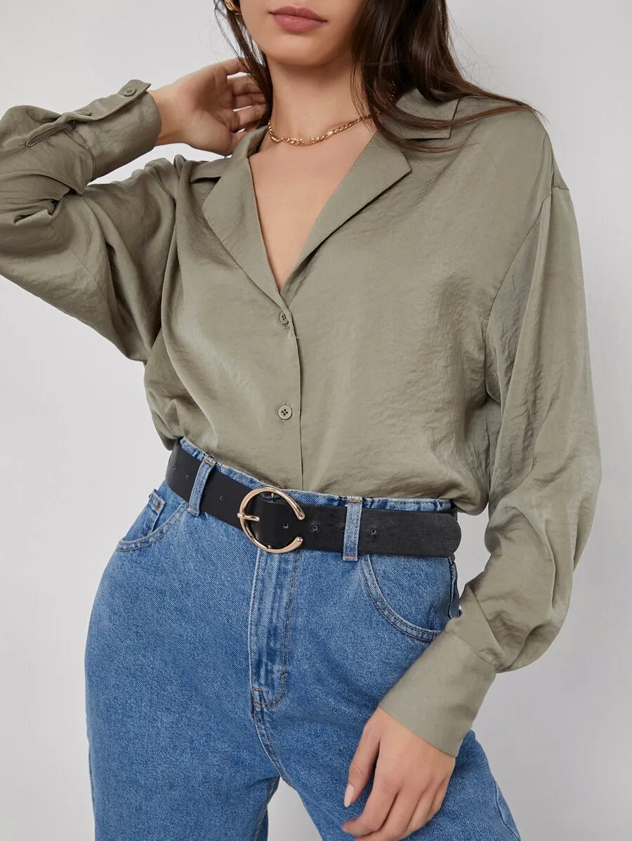 Basic Button-up Blouse