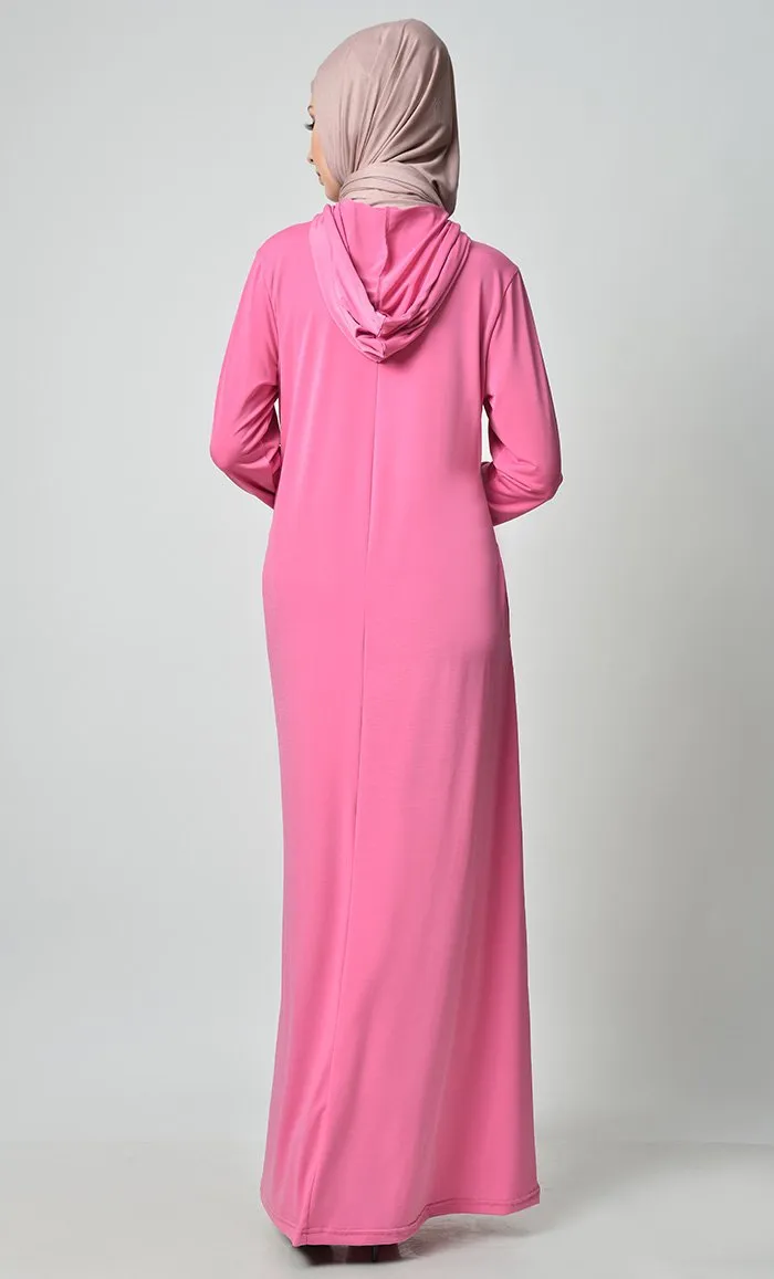 Basic Jersey Hooded Everyday Abaya