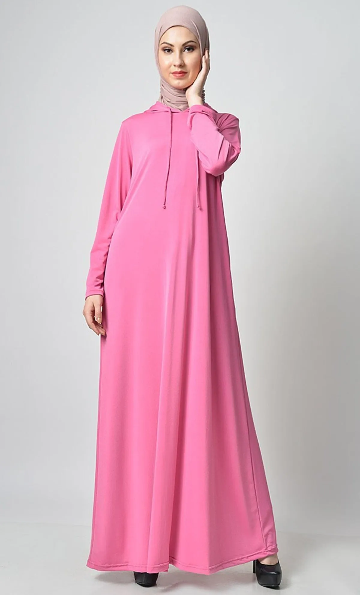 Basic Jersey Hooded Everyday Abaya