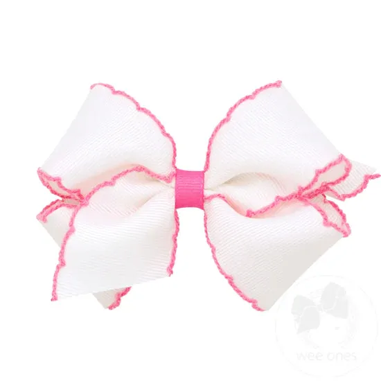 Basic pinks moonstitch bows