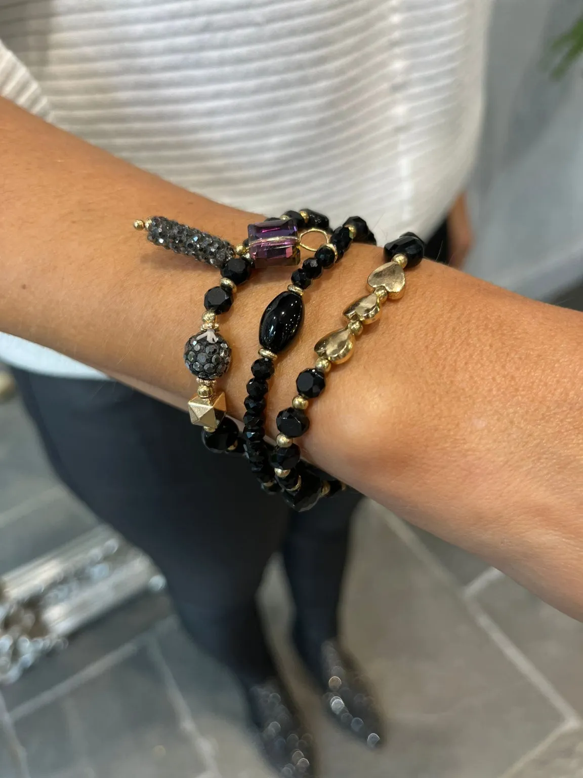 Beaded Bracelet Stack