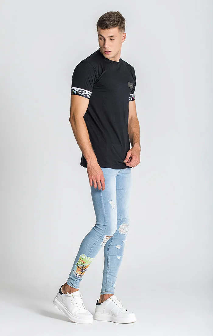 Black Unstoppable Elastic Tee