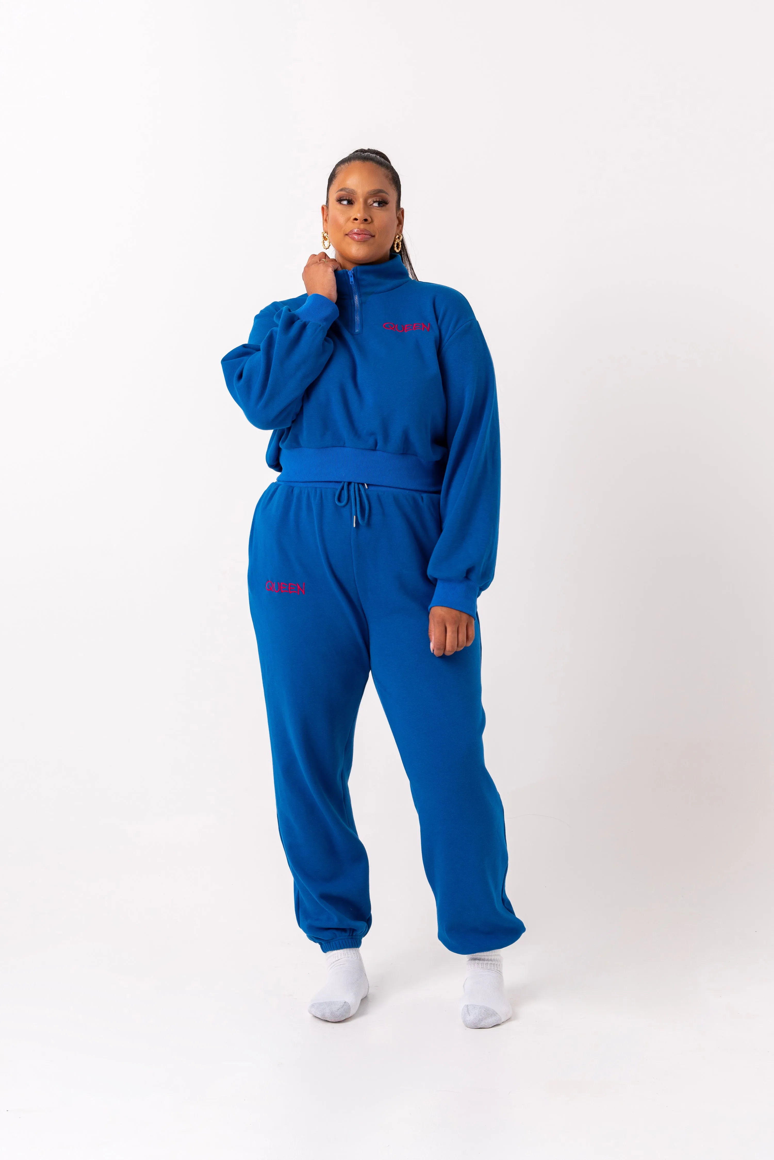 BLUE QUEEN Pullover JOGGER Set