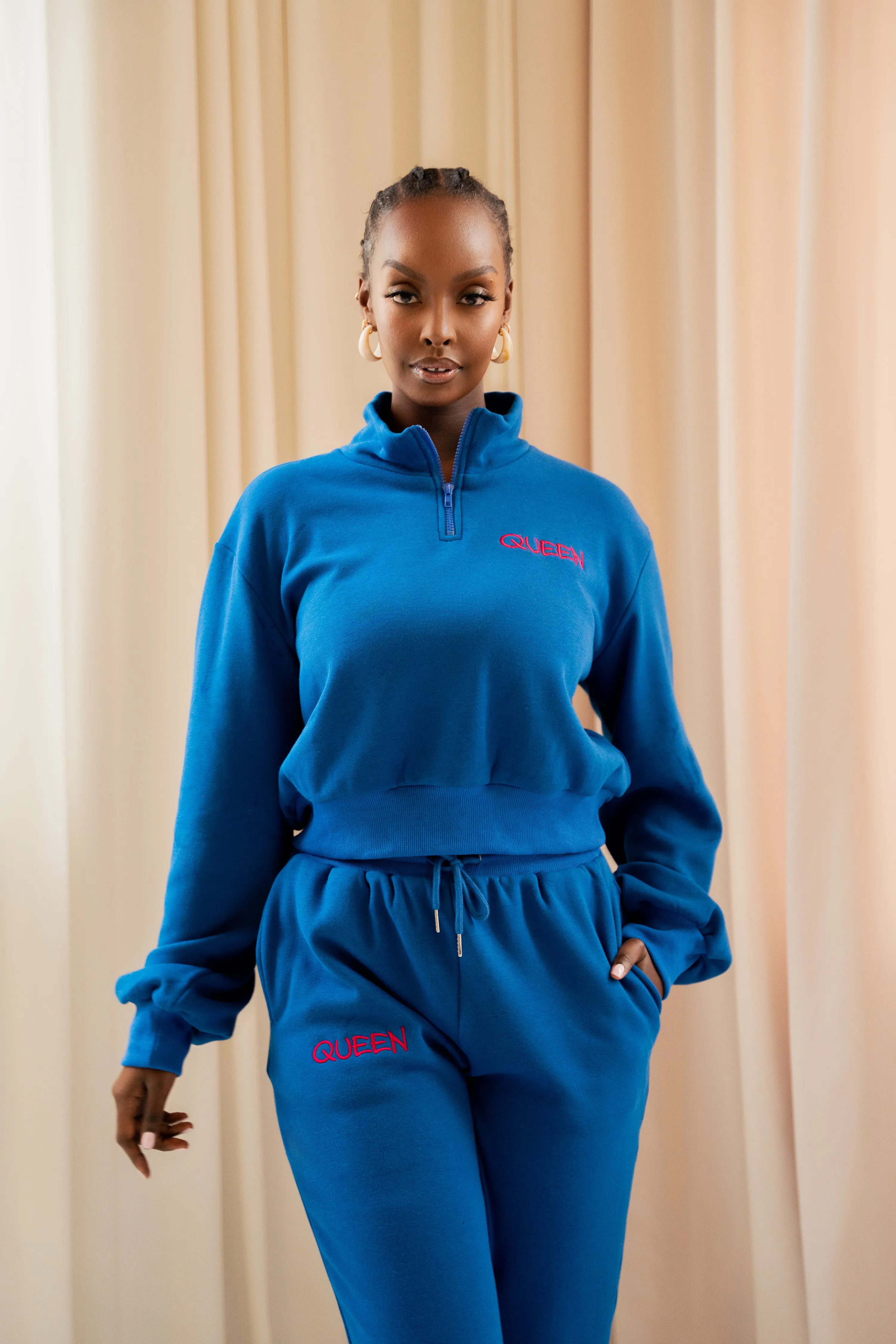 BLUE QUEEN Pullover JOGGER Set