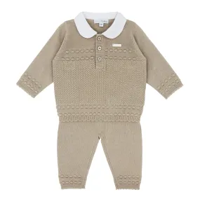 Blues Baby Boys Beige Valongo Collection Knitted Two Piece Set *Preorder