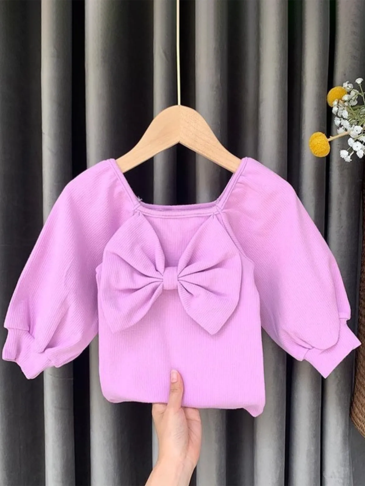 Brilliant Bow Long Sleeve Top