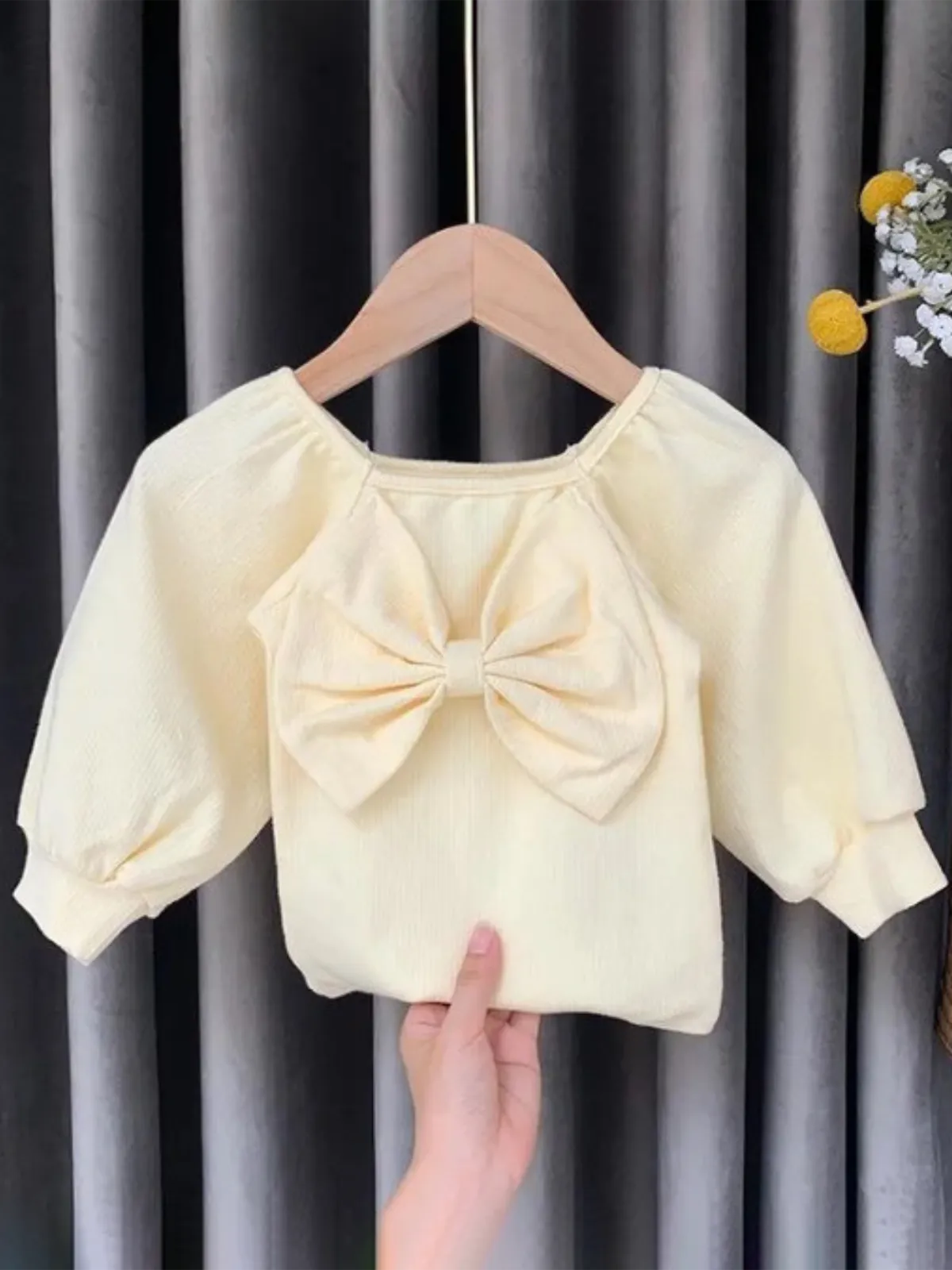 Brilliant Bow Long Sleeve Top