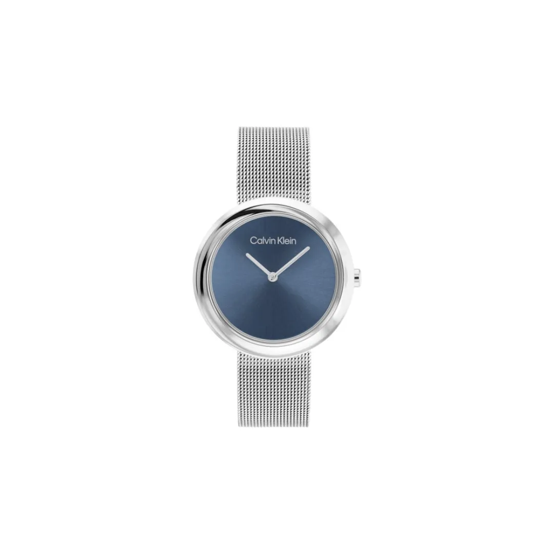 Calvin Klein Blue Dial with Spiral Bezel Watch Ref :25200014