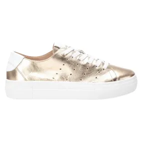 Carmela Ladies Flatform Trainers - 161337 - Gold