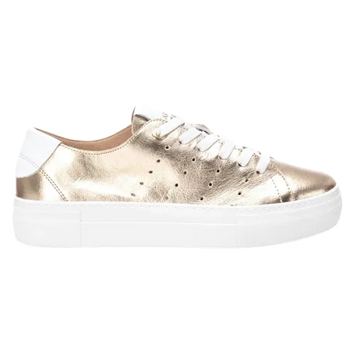 Carmela Ladies Flatform Trainers - 161337 - Gold