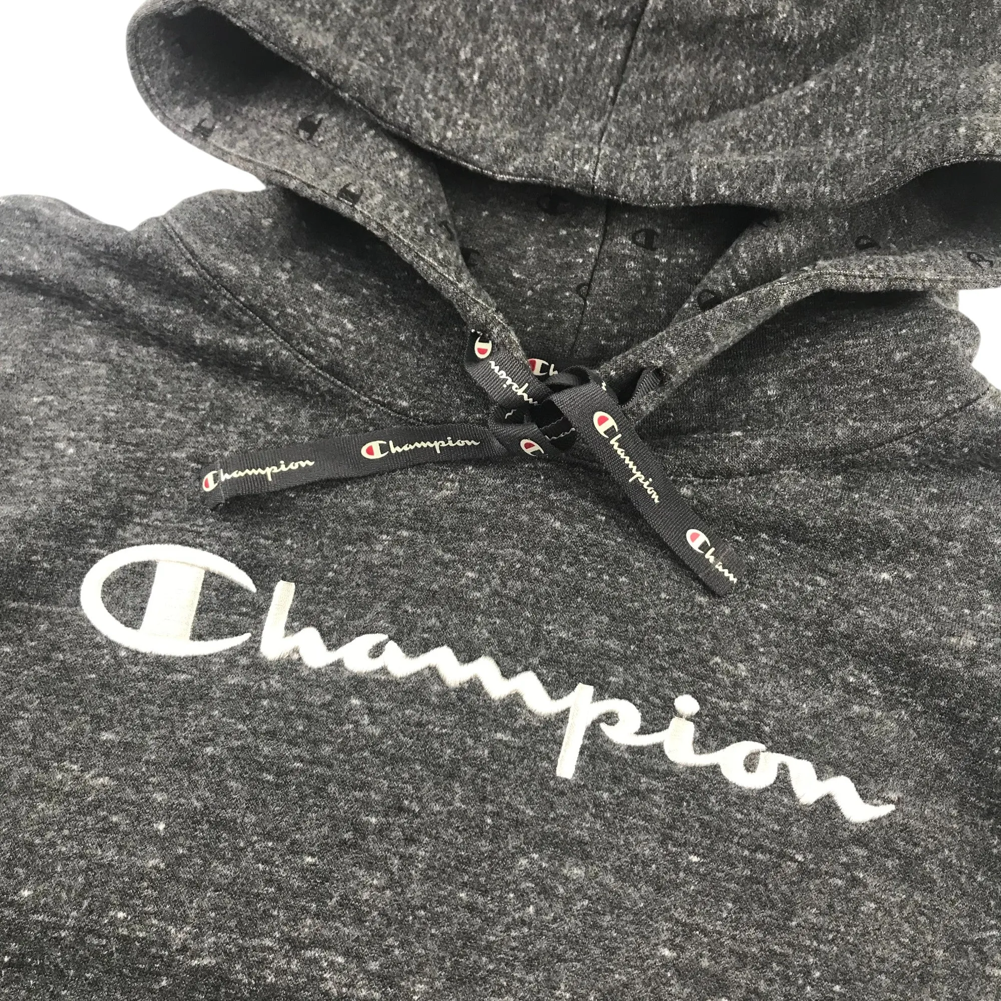 Champion hoodie women size L grey pullover jersey