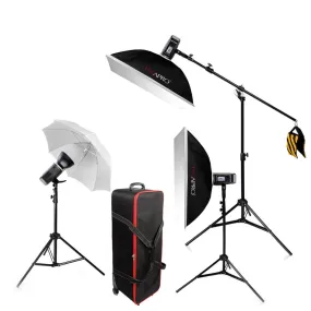 CITI600 Manual Battery Powered Three Head Boom Flash Kit  (GODOX AD600BM)