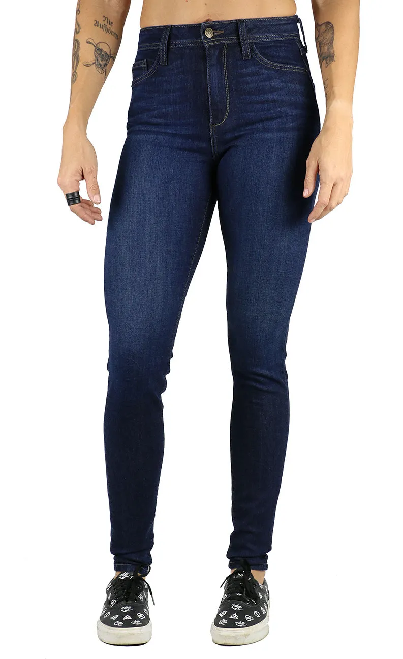 Clara Long Inseam Super High Rise Skinny Dark Wash