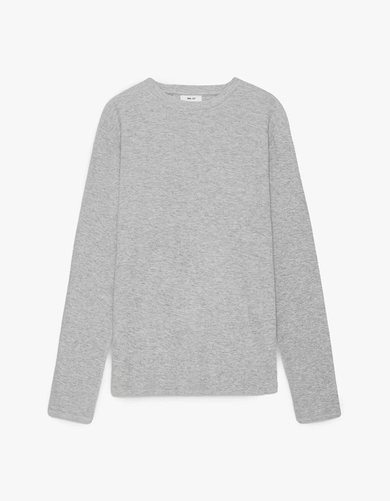 Clive L/S Waffle 3323 - Grey Melange 900