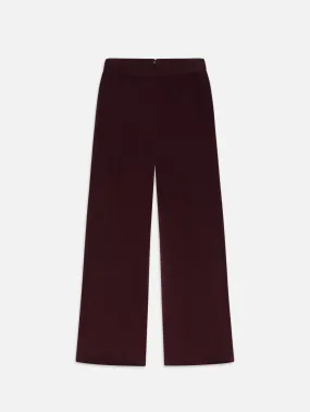 Crop Velvet Wide Leg -- Wine