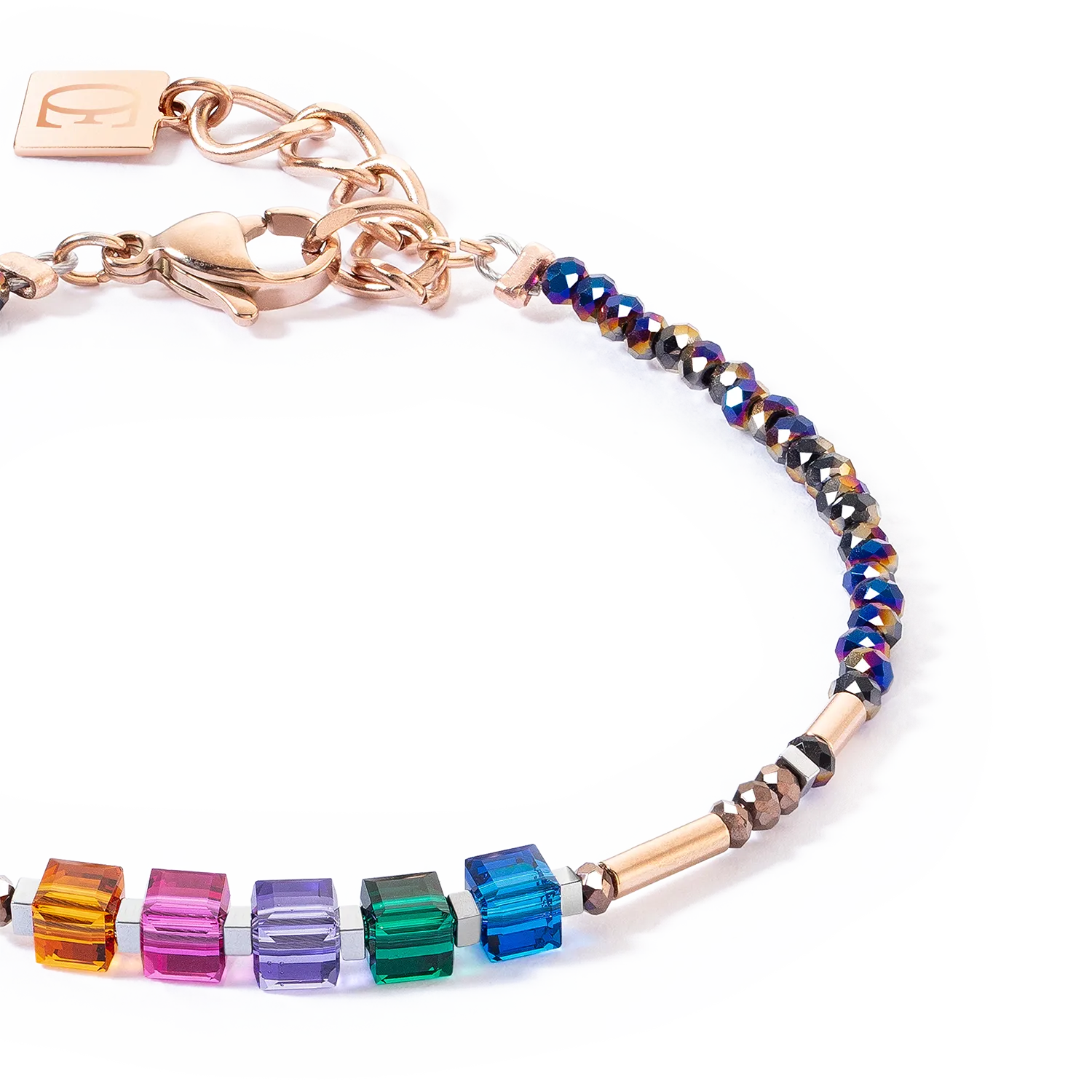 Cube Story Minimalistic Sparkling bracelet Multicolour Autumn