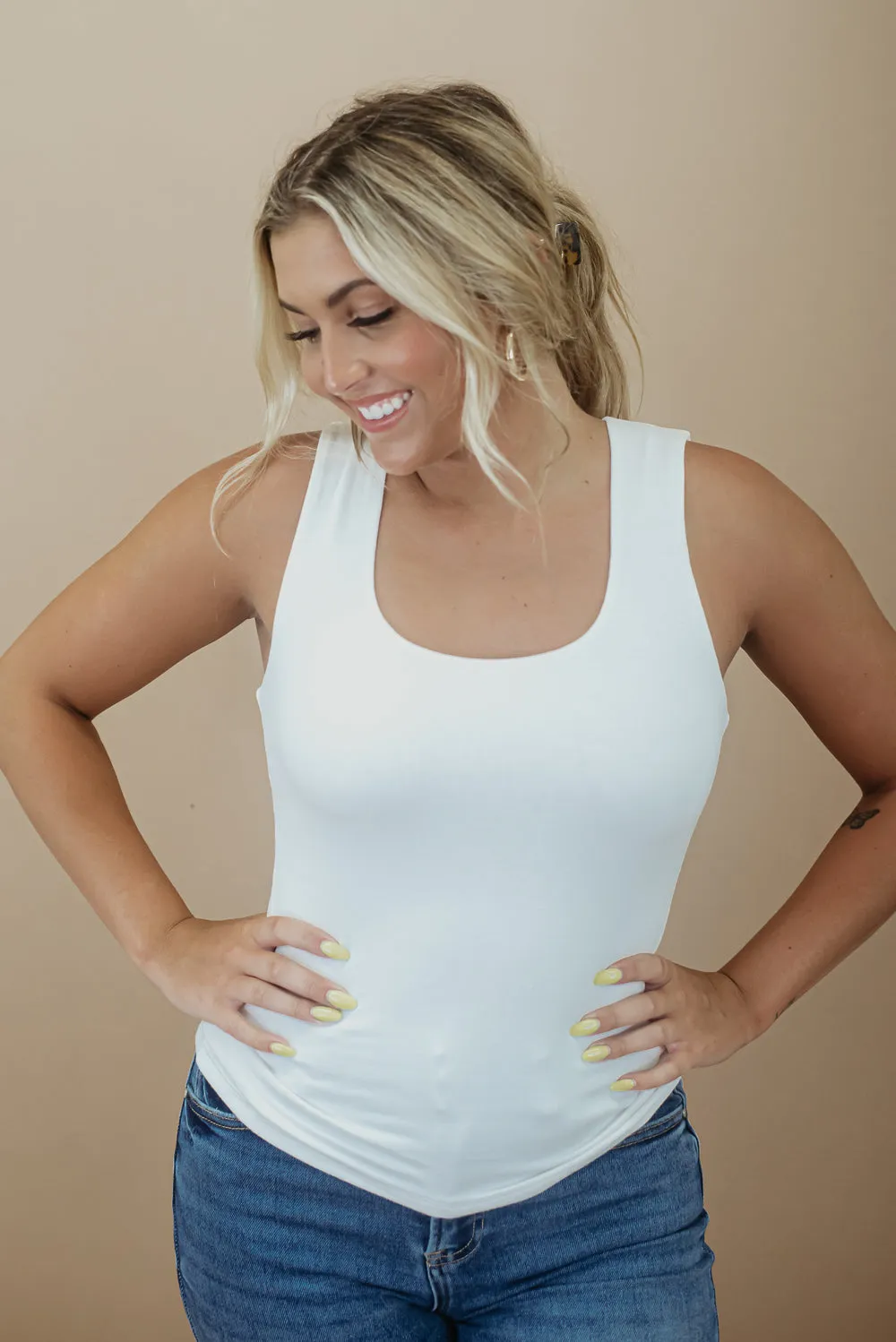 Daily Bliss Basic Tank, Ivory