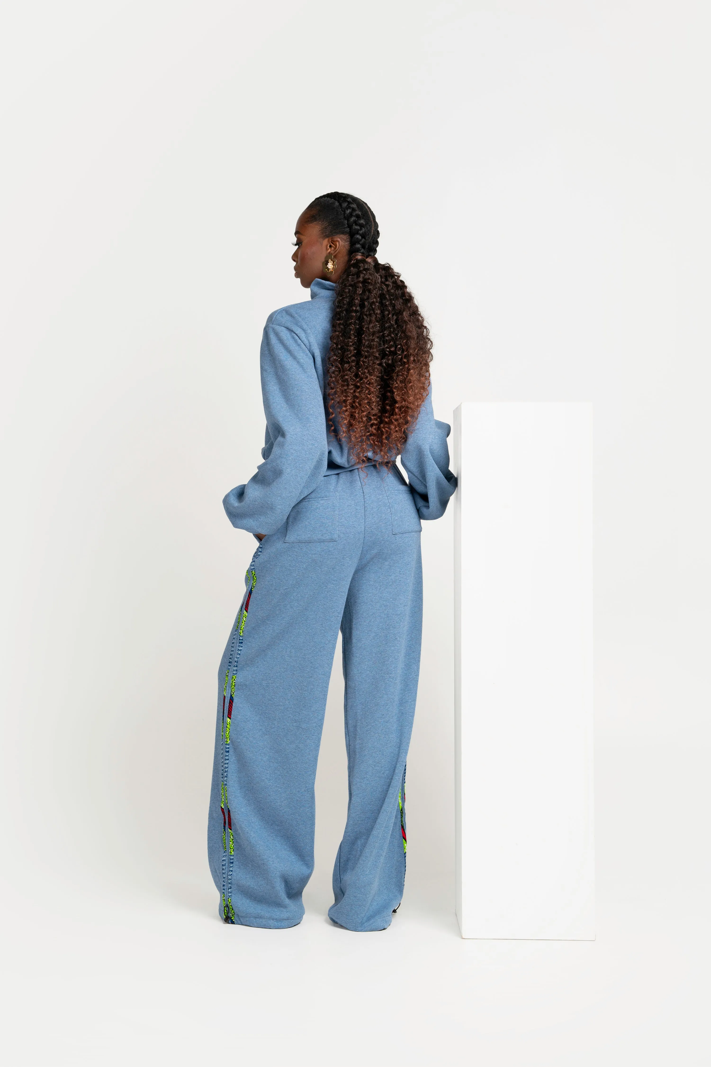 DENIM BLUE QUEEN Pullover JOGGER Set