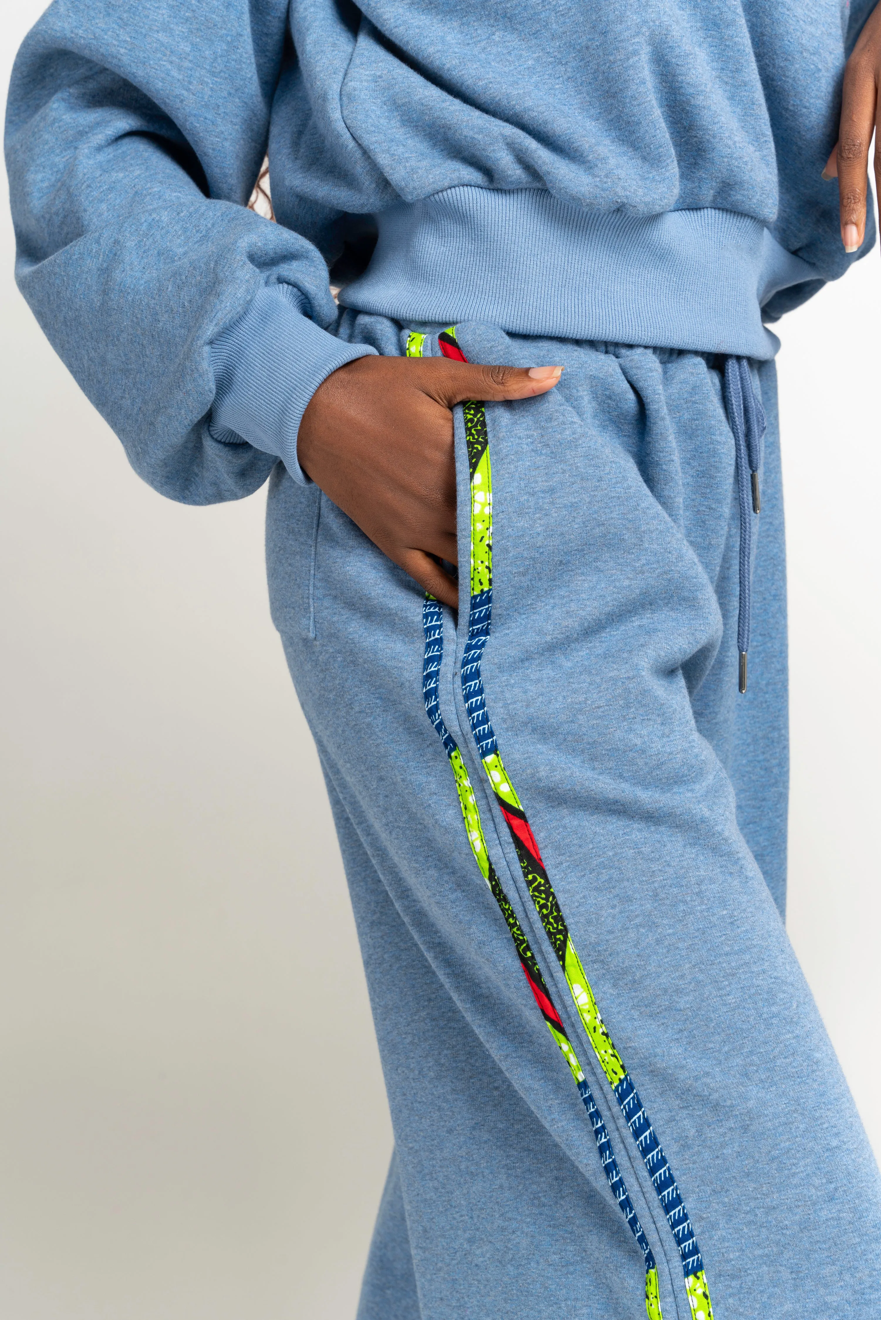 DENIM BLUE QUEEN Pullover JOGGER Set