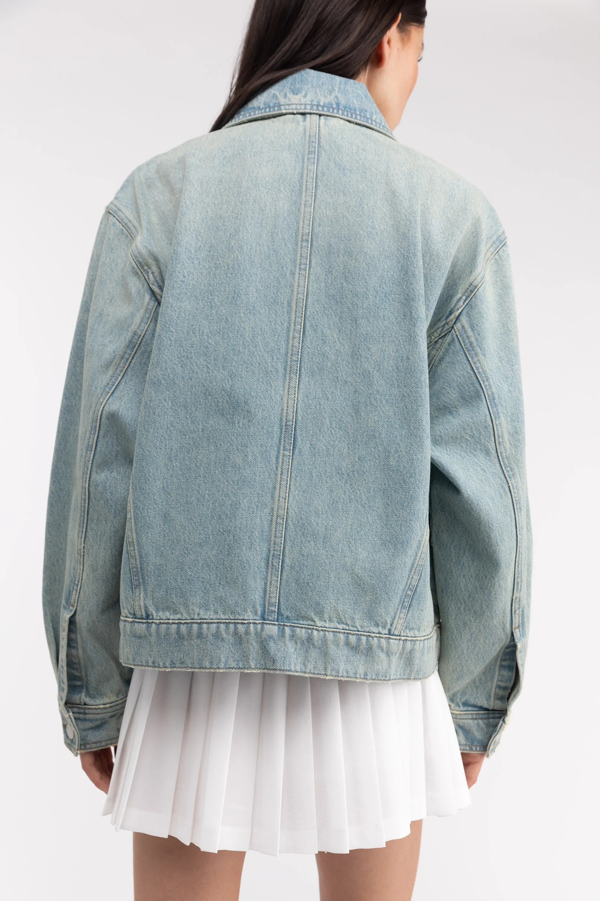 DENIM BOMBER JACKET