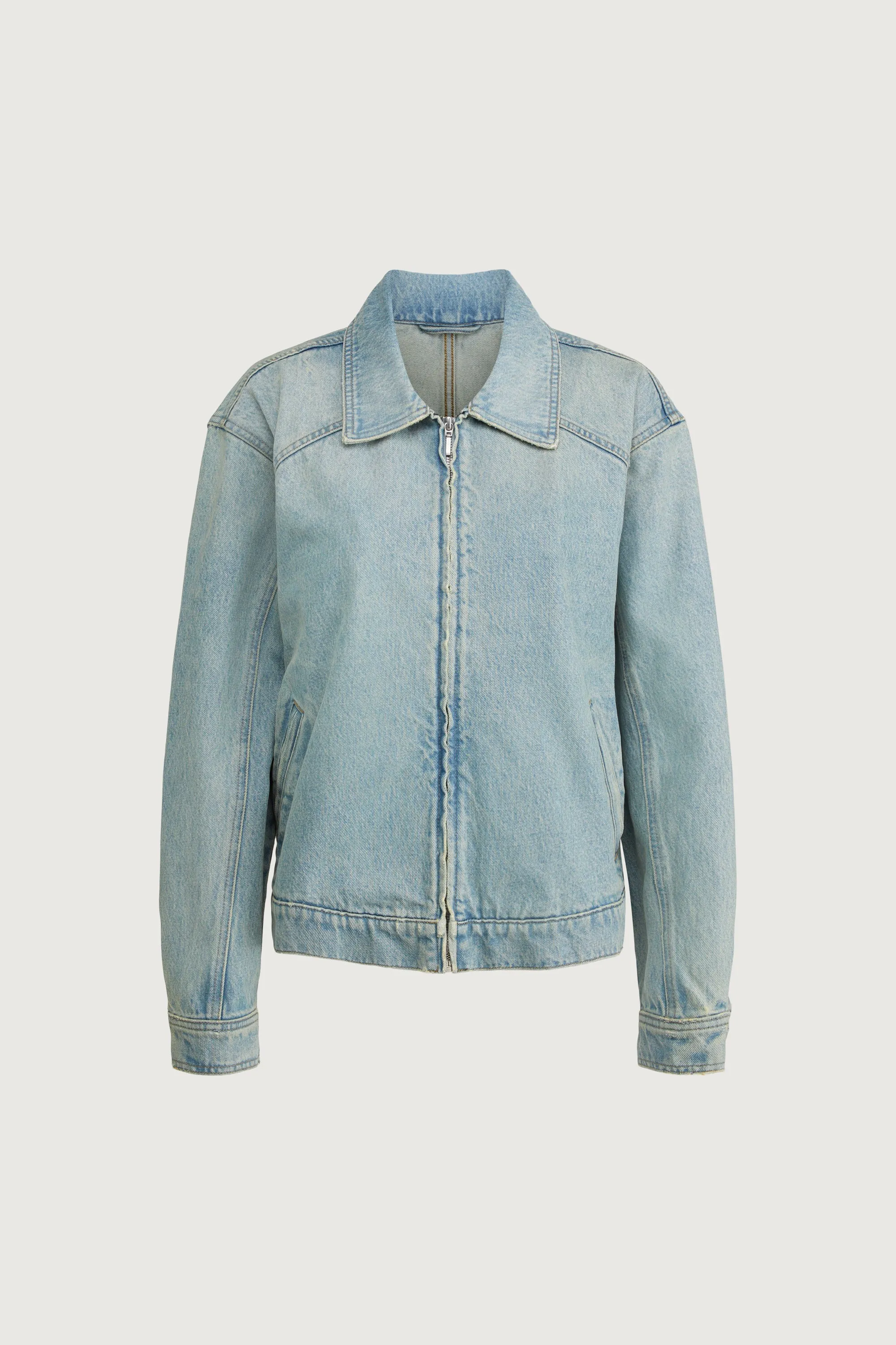 DENIM BOMBER JACKET