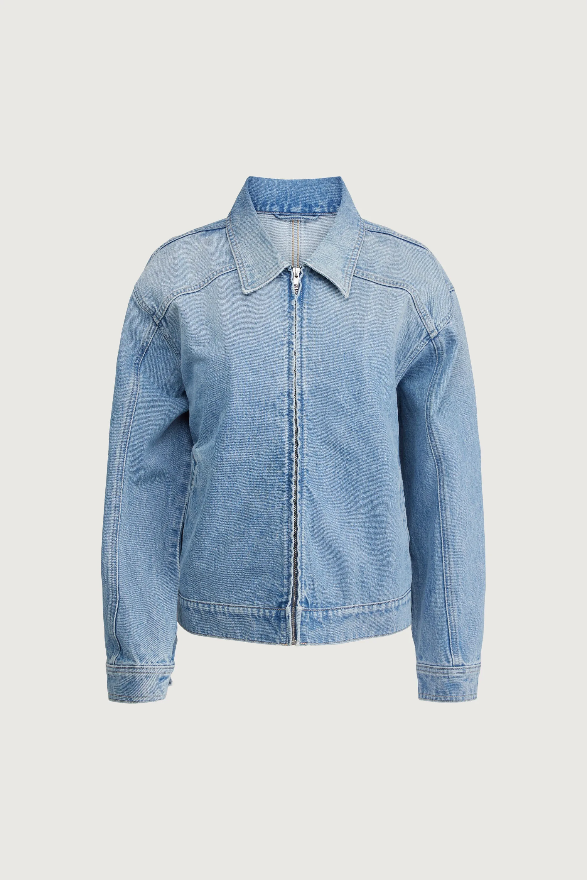 DENIM BOMBER JACKET