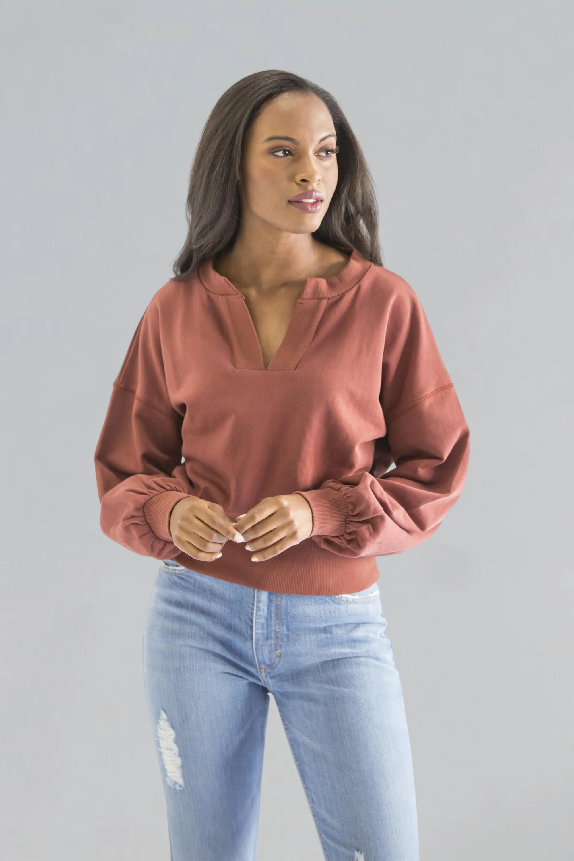 Dewey V Neck Top