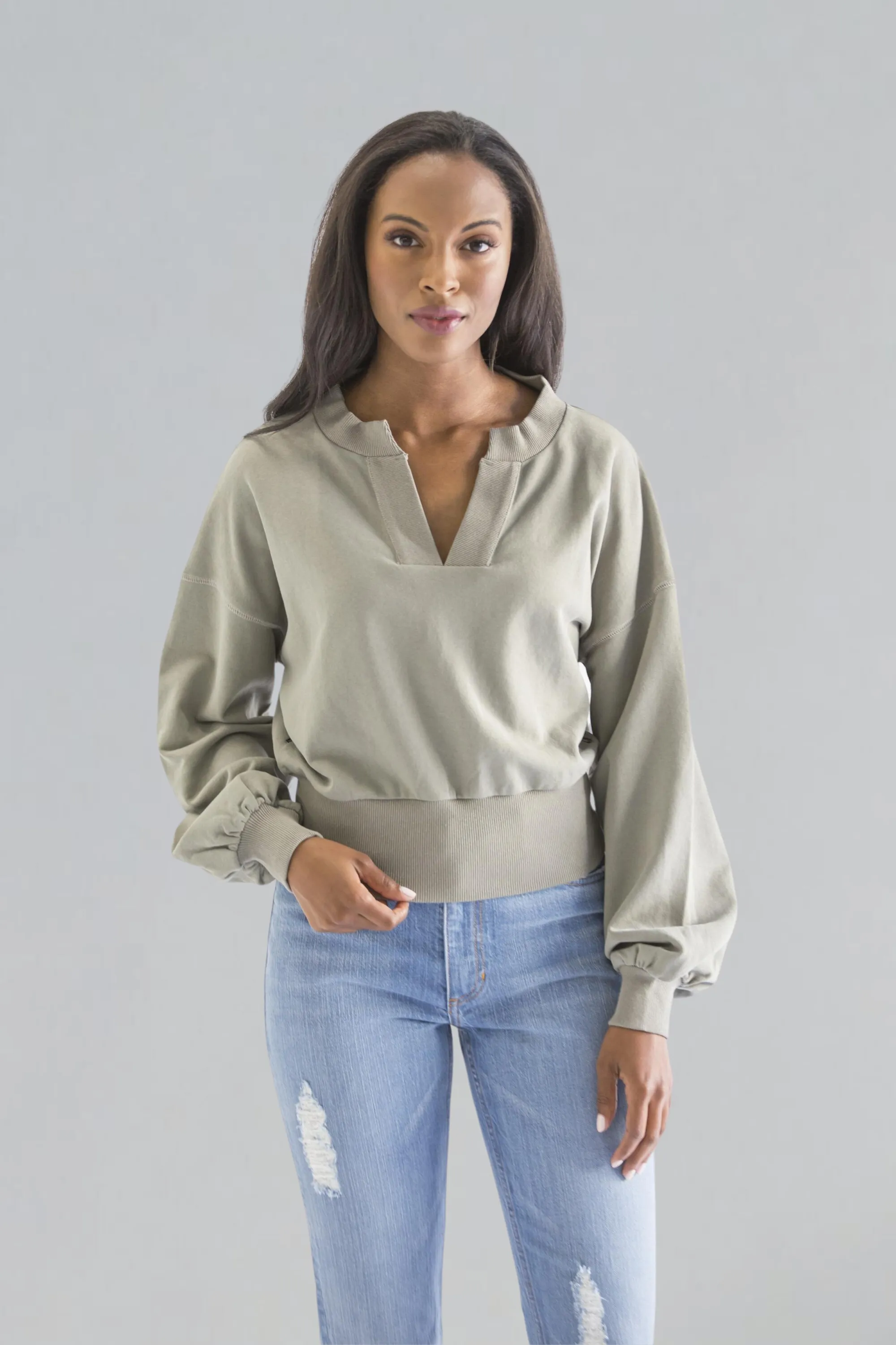 Dewey V Neck Top