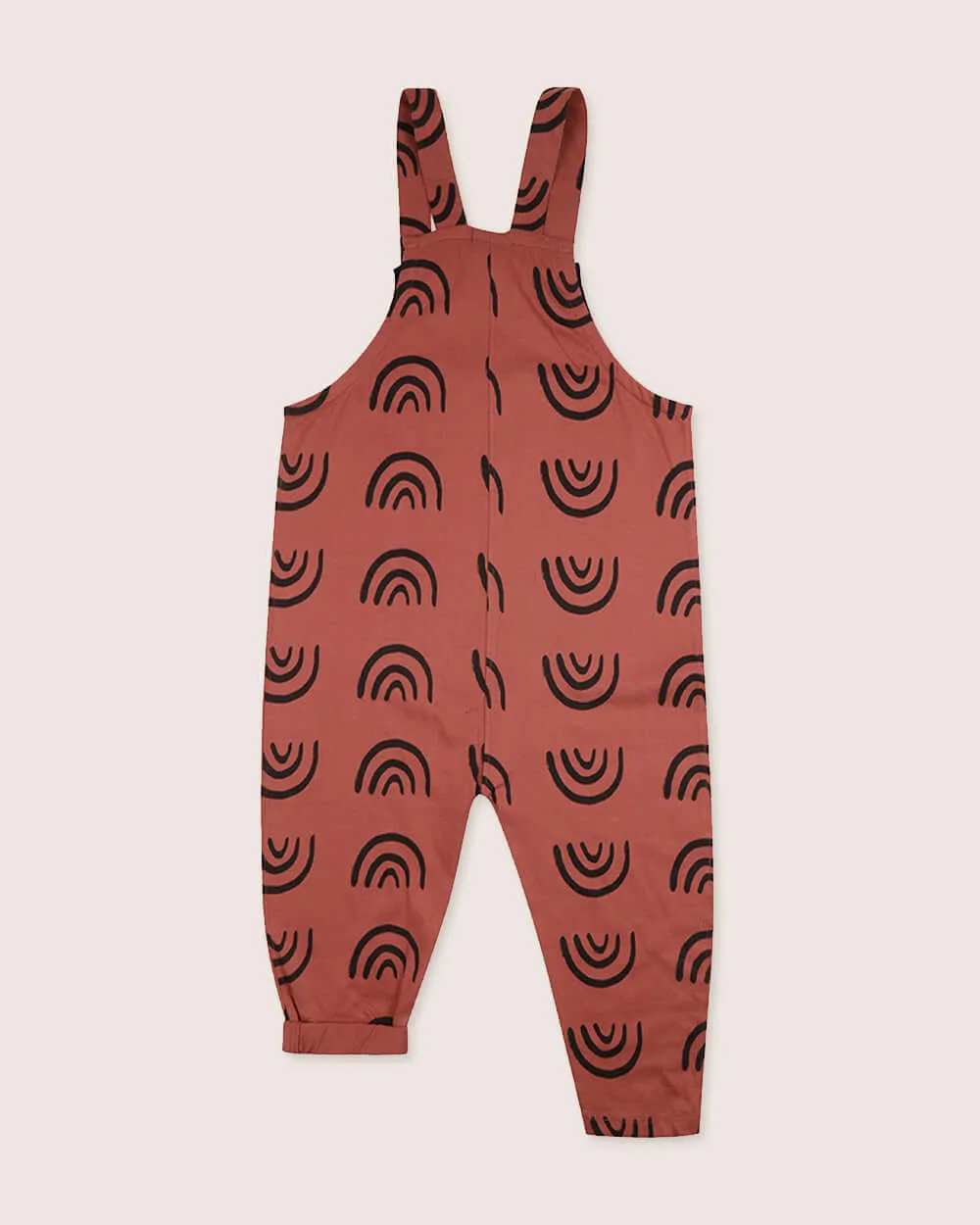 Easy Fit No Rain No Rainbow Print Dungarees