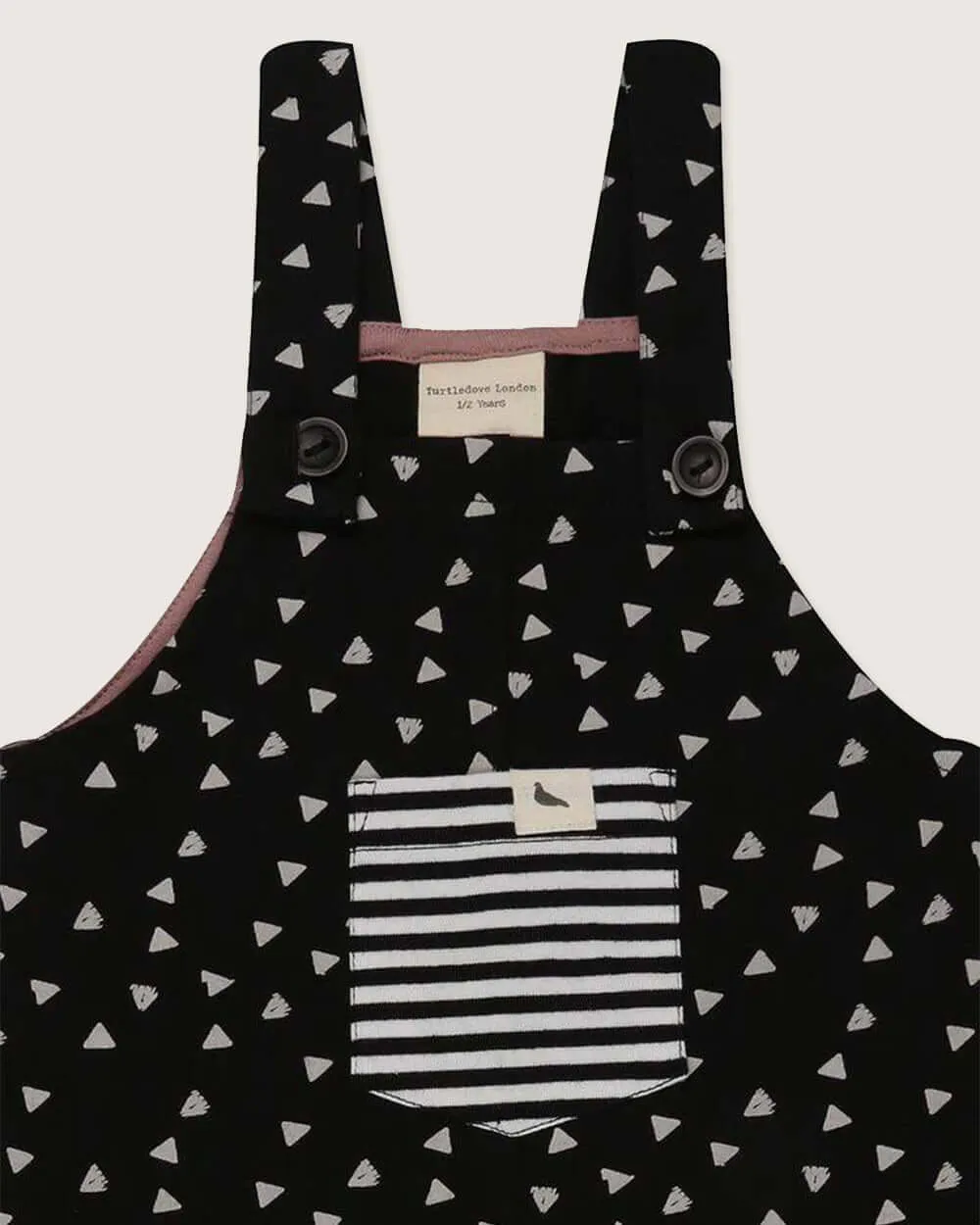 Easy Fit Triangle Dungarees