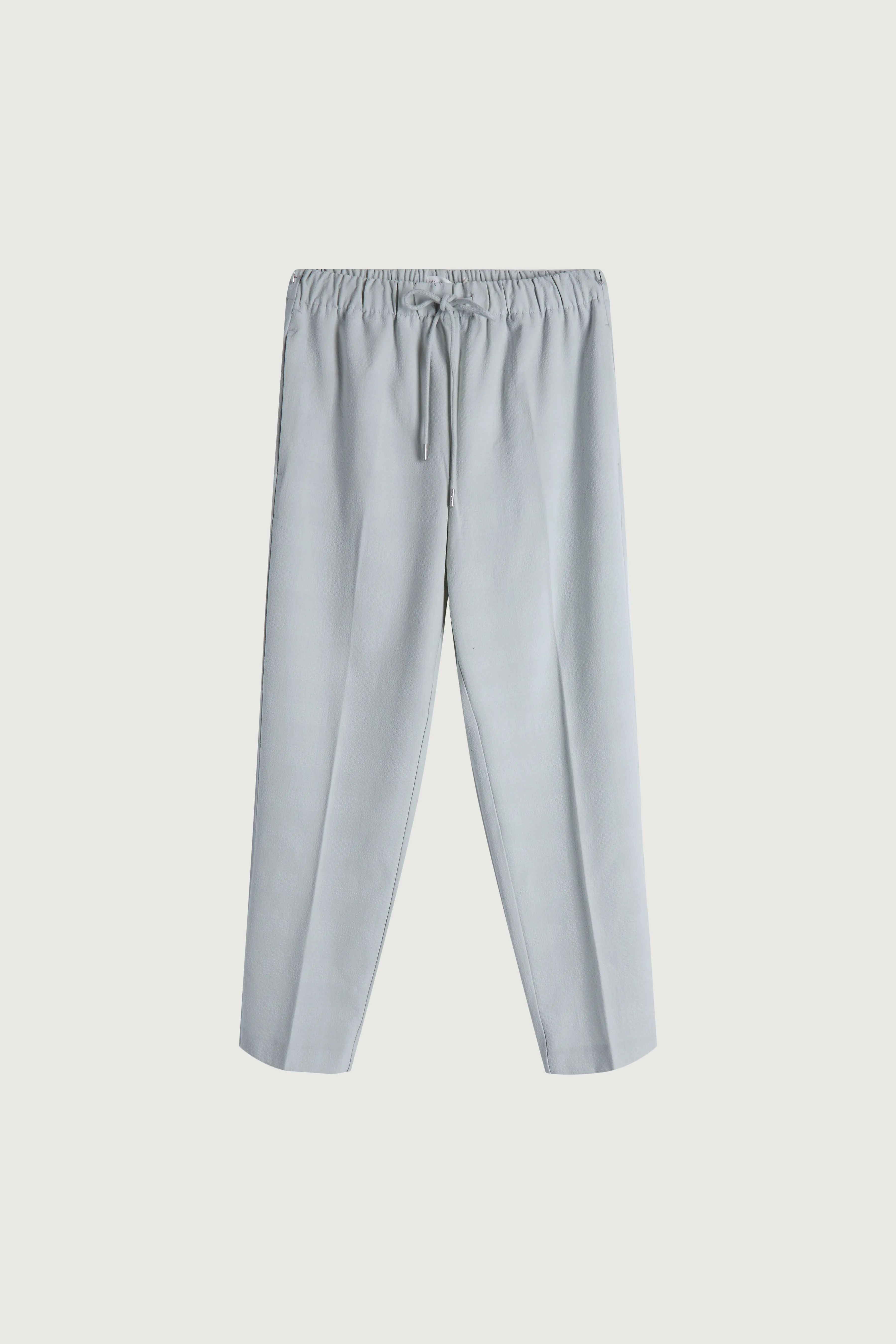 ELASTIC WAIST TAPERED TROUSER