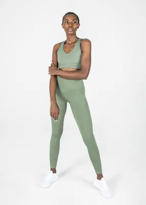 Elevate Touch Full Length Legging Khaki