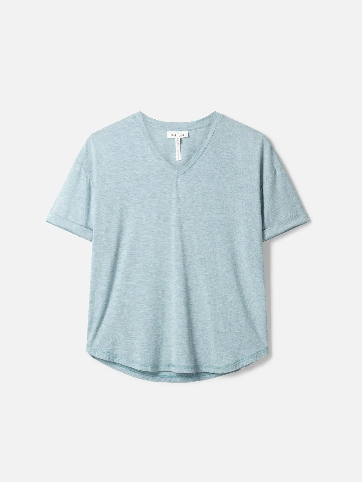 Eliza Naturally Soft Short Sleeve SeaCell™  Tee - Foam Blue